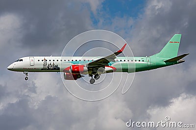 Windrose Airlines Embraer ERJ-195 Editorial Stock Photo