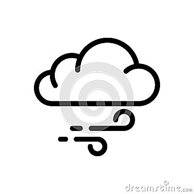 Winds vector thin line icon Vector Illustration
