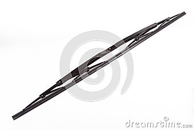 windscreen wipers inside view isolated a white background Stock Photo