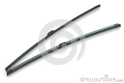 Windshield wipers, 3D rendering Stock Photo