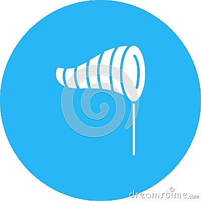 Windsock icon vector image. Vector Illustration