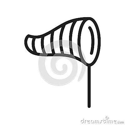 Windsock icon vector image. Suitable for mobile apps, web apps and print media. Vector Illustration