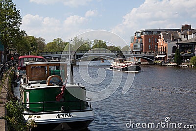 The Windsor Eton Bridge, over the River Thames between Windsor and Eton in the UK Editorial Stock Photo