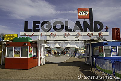 The entrance to Legoland Windsor Editorial Stock Photo