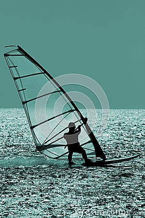 WINDSURFER Stock Photo