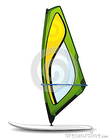 Windsurfing board Vector Illustration