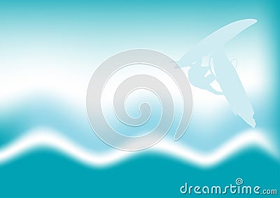 Windsurfing design Stock Photo