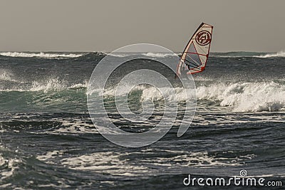 Windsurfing Editorial Stock Photo
