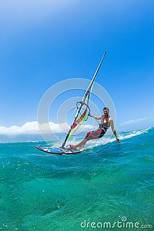 Windsurfing Stock Photo