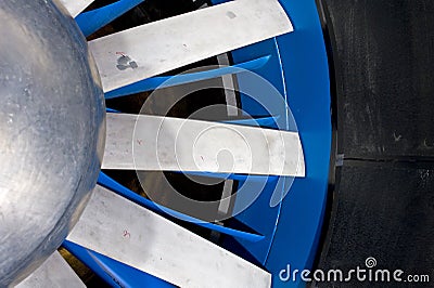 Windtunnel rotor Stock Photo