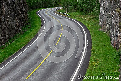 Windy road Stock Photo