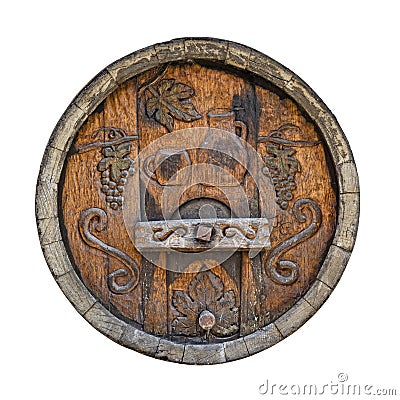 Wine barrel Stock Photo