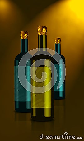 Wine Bottle Stock Photo