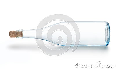 Glass Wine Bottle Empty Stock Photo