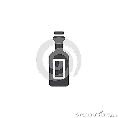 Wine bottle icon vector Vector Illustration