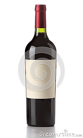 Wine bottle isolated Stock Photo