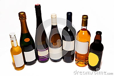 Wine bottles Stock Photo