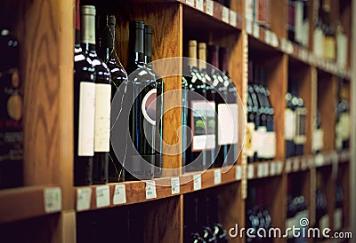 Wine bottles Stock Photo