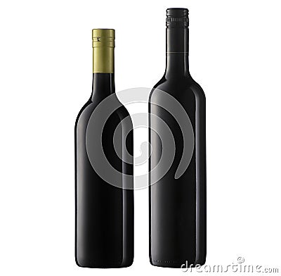 Wine bottles Stock Photo