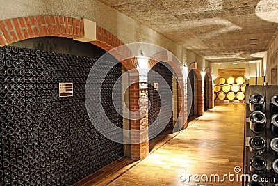 Wine cellar Stock Photo