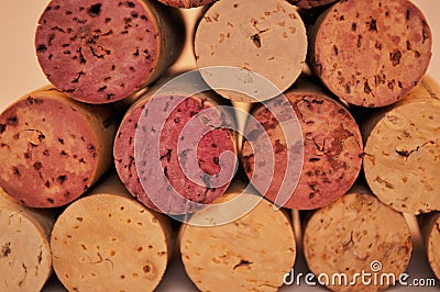 Wine corks closeup Stock Photo