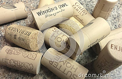 Wine corks Editorial Stock Photo