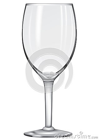 Wine Glass Vector Illustration