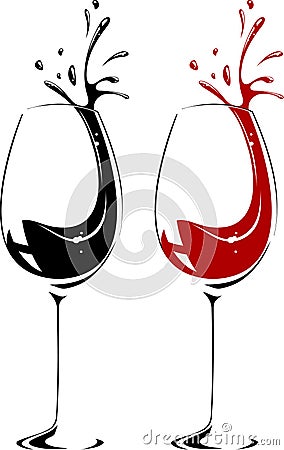 Wine glass Vector Illustration