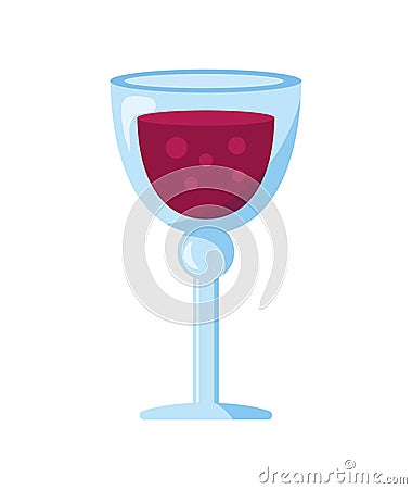 wine glass beverage Vector Illustration