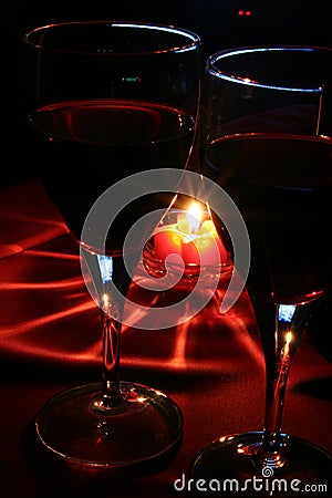 Wine glasses Stock Photo