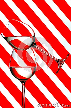 Wine glasses Stock Photo