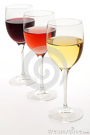 Wine glasses Stock Photo