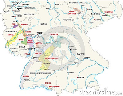 Wine-growing areas germany Stock Photo