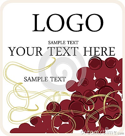 WINE LABEL Vector Illustration