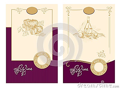 Wine labels Vector Illustration