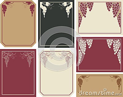 Wine labels Vector Illustration