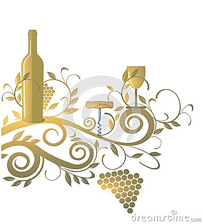 Wine list Vector Illustration