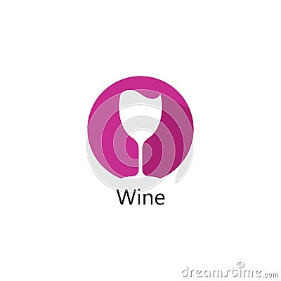 Wine logo design template Vector Illustration