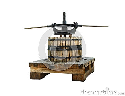 Wine press Stock Photo