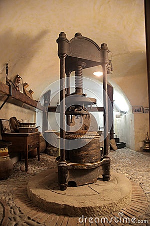 Wine press Stock Photo