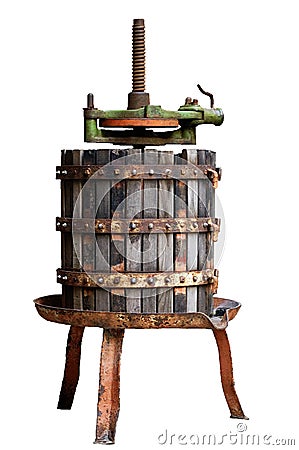 Wine press Stock Photo