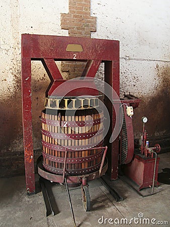 Wine press Stock Photo