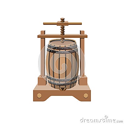 Wine press vector Vector Illustration