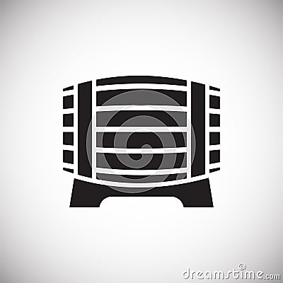 Wine related icon on background for graphic and web design. Simple vector sign. Internet concept symbol for website Vector Illustration
