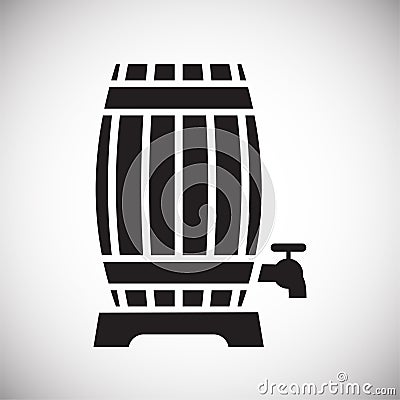 Wine related icon on background for graphic and web design. Simple vector sign. Internet concept symbol for website Vector Illustration