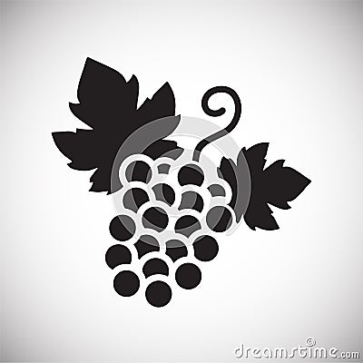 Wine related icon on background for graphic and web design. Simple vector sign. Internet concept symbol for website Vector Illustration
