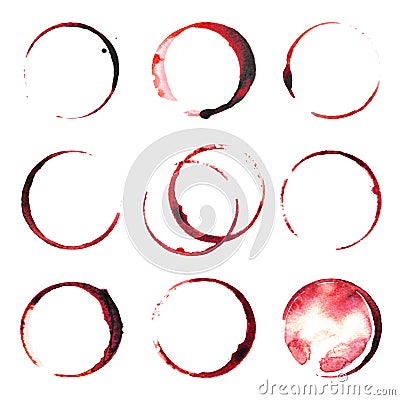 Wine stains Vector Illustration