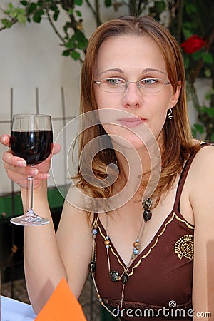 Wine taster Stock Photo