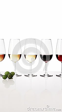 Wine tasting banner, clean minimalistic modern flyer card. AI generative Stock Photo