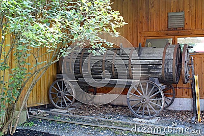 Wine wagon Stock Photo